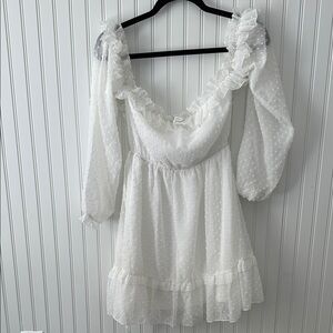 White Off the Shoulder Dress